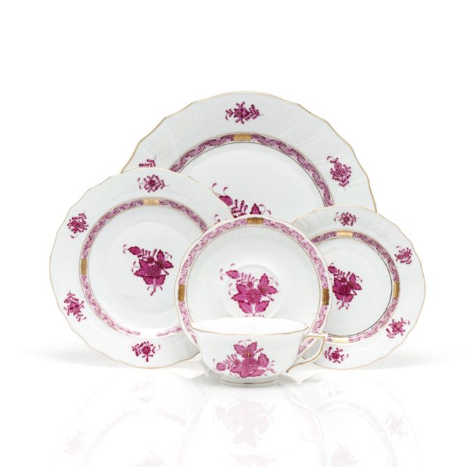 HEREND - Chinese Bouquet PinkService plate 28cm – studio-beck