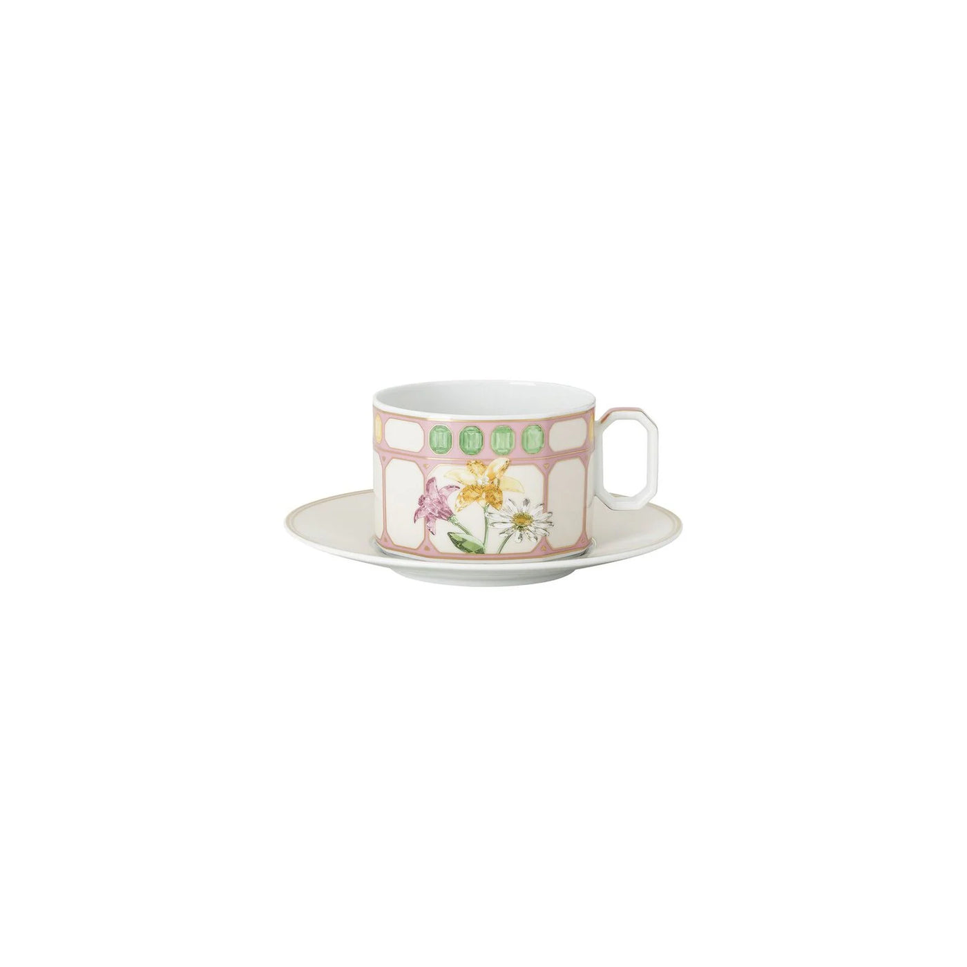 Swarovski IDYLLIA Marshmallow - Tea cup & saucer