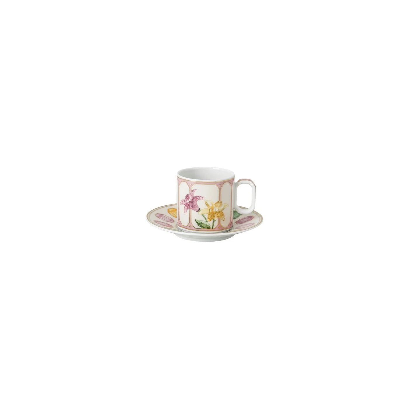 Swarovski IDYLLIA Marshmallow - Espresso cup & saucer