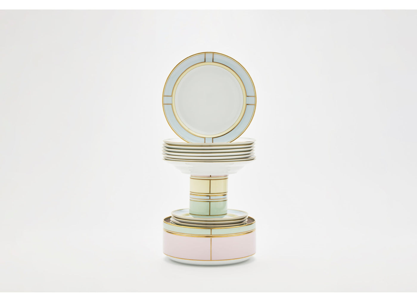 GINORI 1735 DIVA FLAT PLATES CELESTE