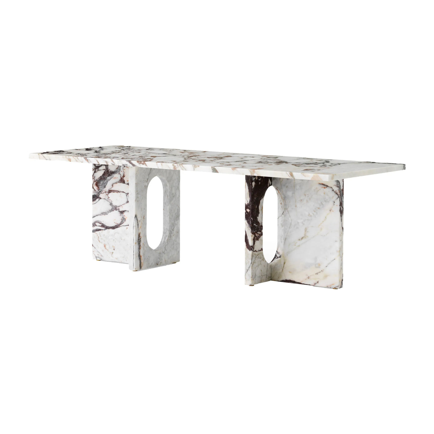 AUDO- ANDROGYNE LOUNGE TABLE, STONE/MARBLE  (Calacatta Viola)