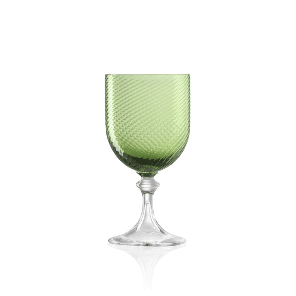 Nason Morettis - Water Glass 3/62 Twisted Green