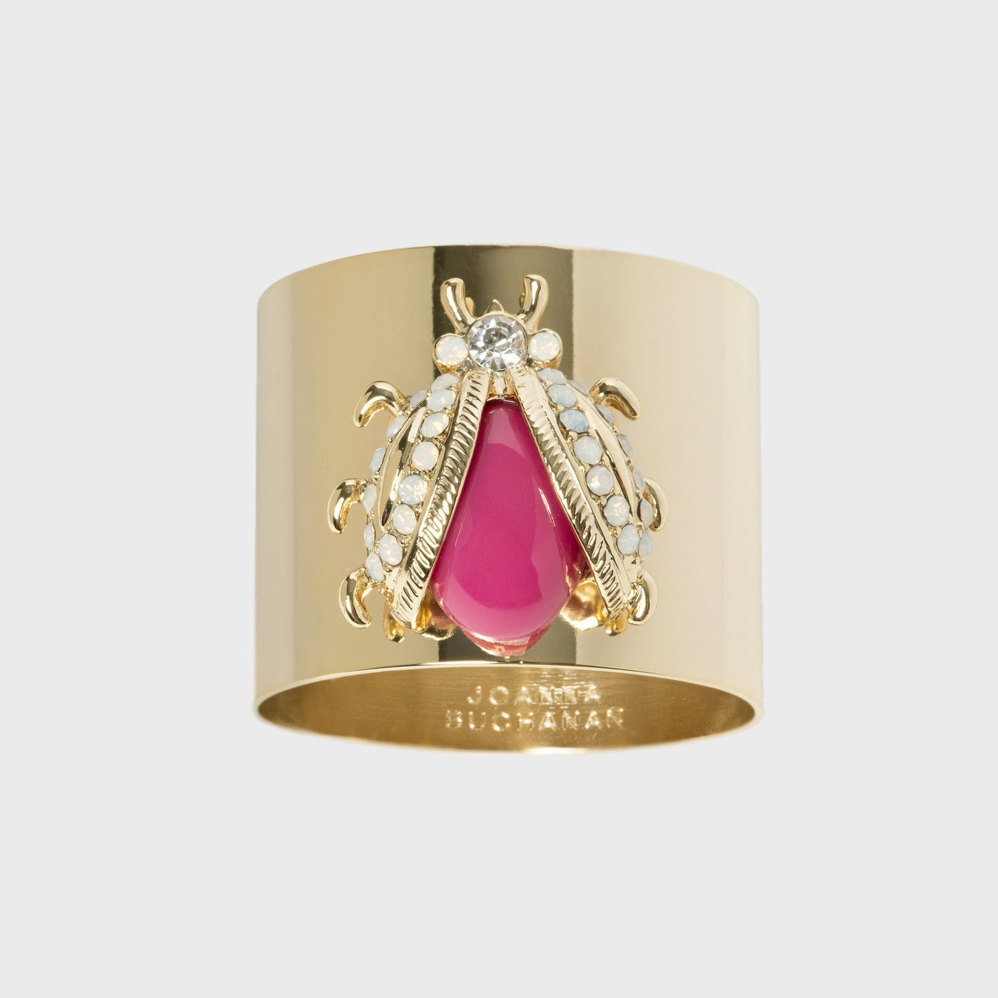 Joanna Buchanan - Ladybug napkin rings, pink, set of two