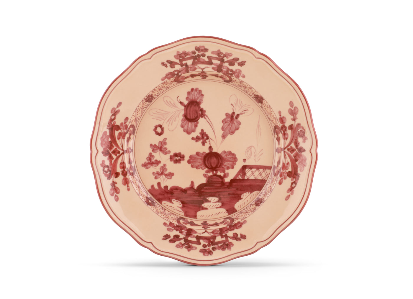 GINORI 1735 CITRINO ORIENTE ITALIANO FLAT PLATE VERMIGLIO