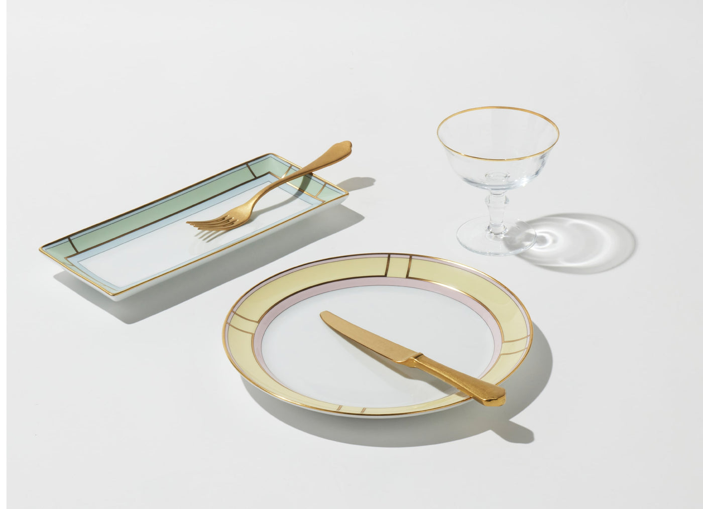 GINORI 1735 DIVA FLAT PLATES GIALLO