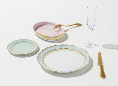 GINORI 1735 DIVA FLAT PLATES CELESTE