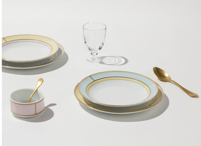 GINORI 1735 DIVA FLAT PLATES CELESTE