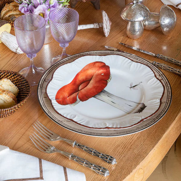 Alberto Pinto - Les Champignons Dessert Plates - Set of 6