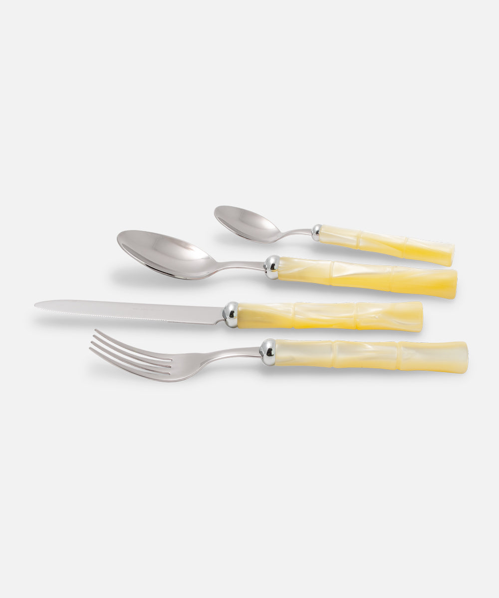 Bamboo Ivory 4 pieces table set