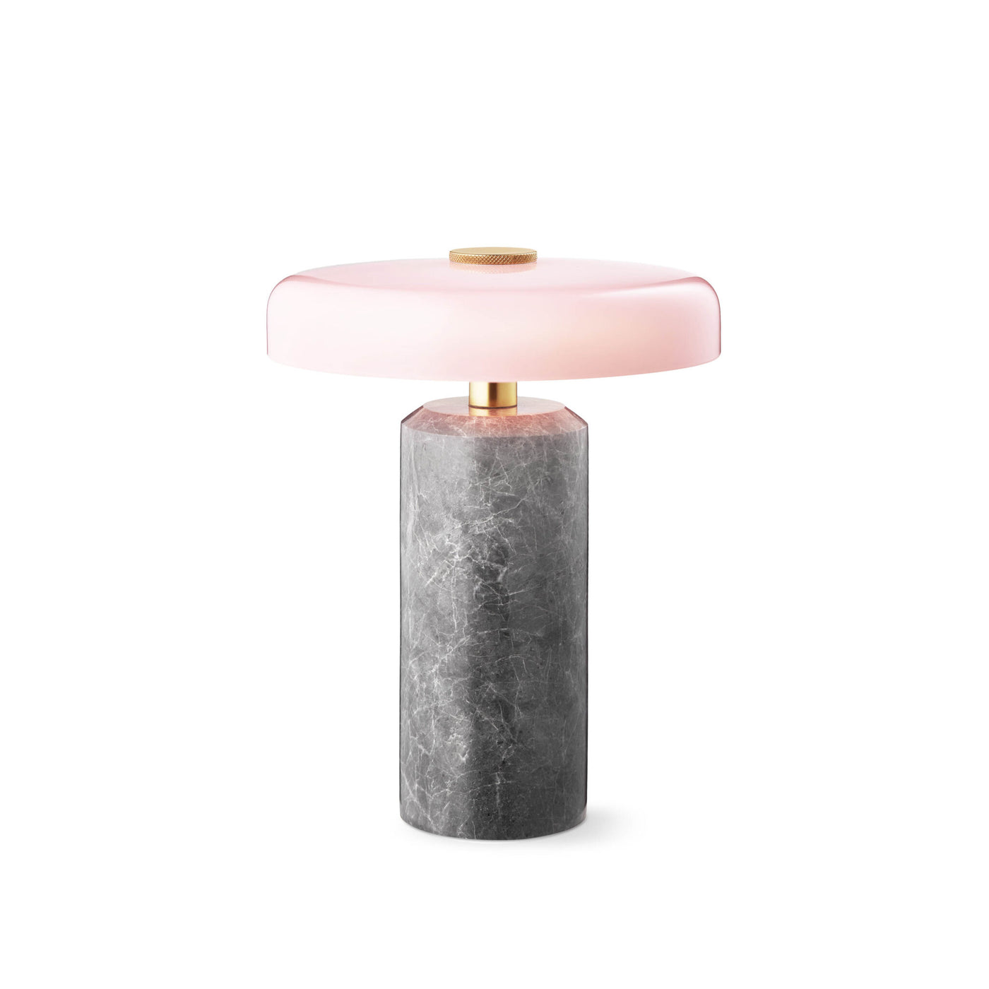 Design By Us Trip portable lamp Ash marble | Grey glossy shade