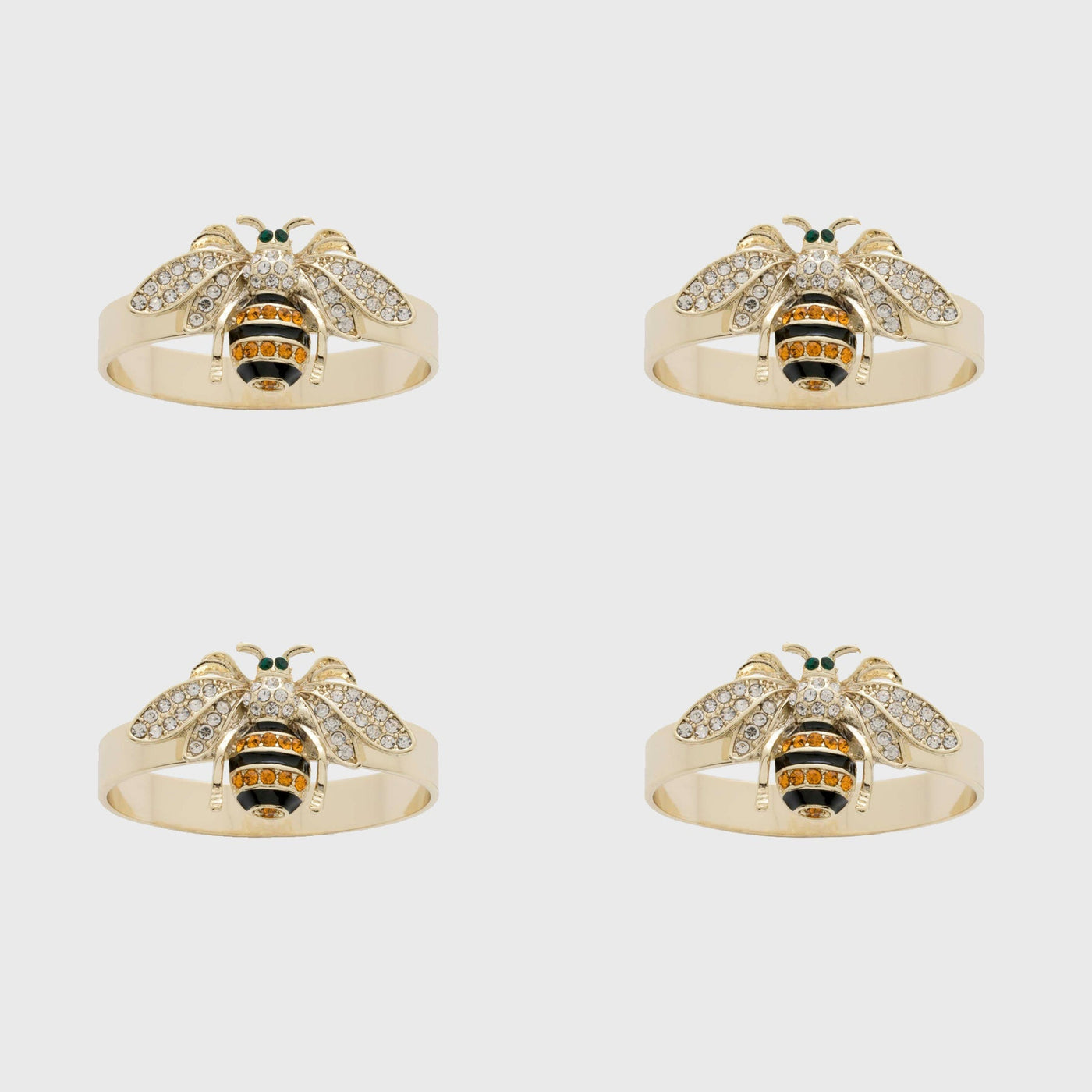 Joanna Buchanan - Skinny stripey bee napkin rings, set of four