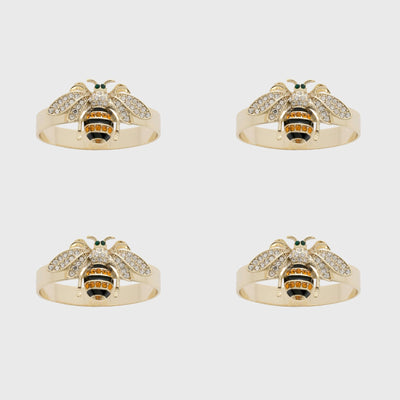 Joanna Buchanan - Skinny stripey bee napkin rings, set of four