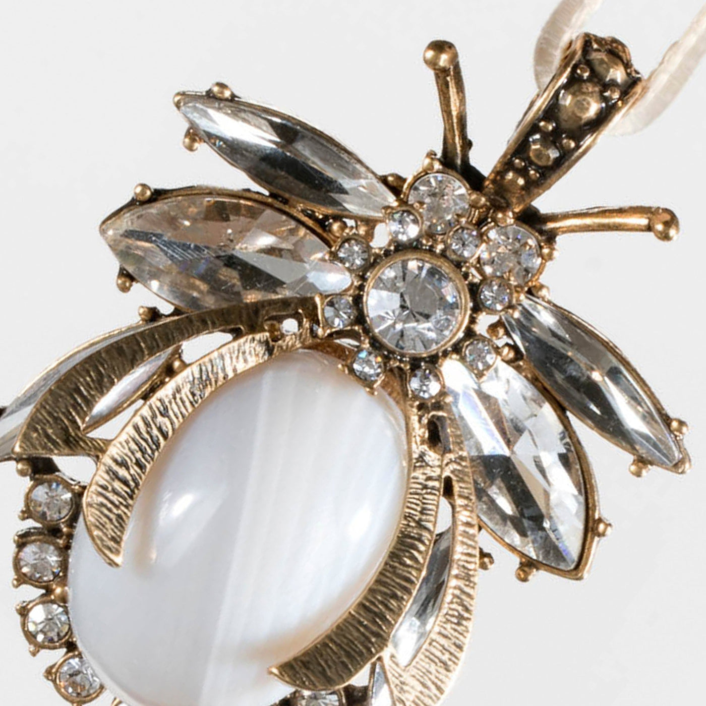 Vintage bug hanging ornament, agate