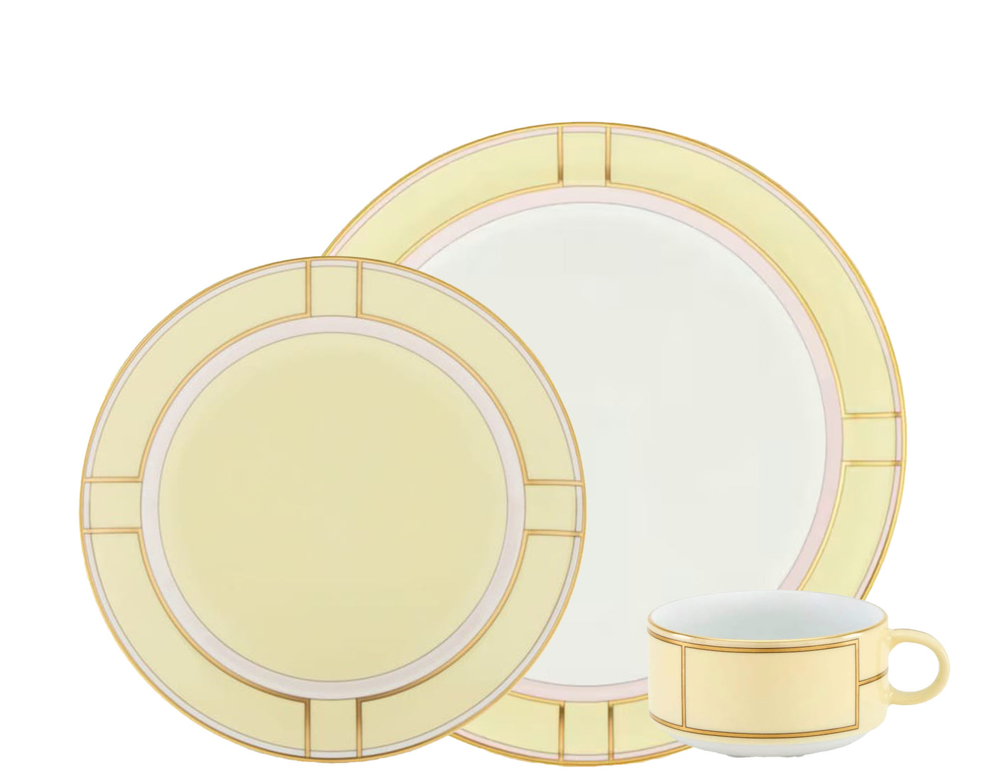 GINORI 1735 DIVA FLAT PLATES GIALLO