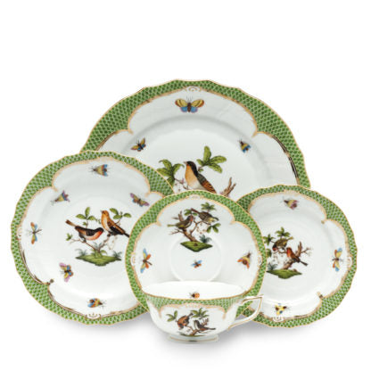 Herend Rothschild Bird Green Dinner plate