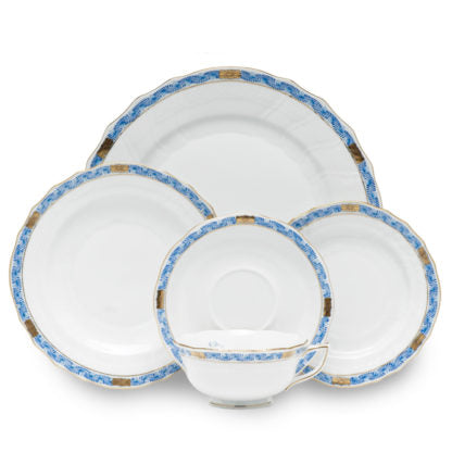 Herend Silk Ribbon Mint Dinner plate 26 cm