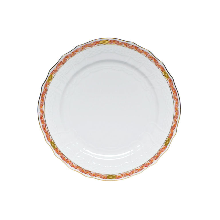 Herend Chinese Bouquet Garland Rust Salad Plate