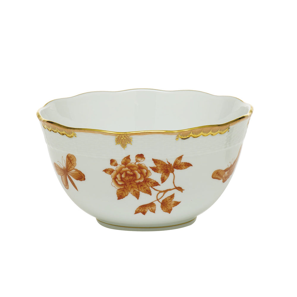 Herend Fortuna Rust Round Bowl