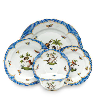 Herend Rothschild Bird Blue Dinner plate