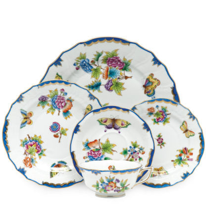 Herend Rothschild Bird Blue Dinnerware Dinner plate 26 cm