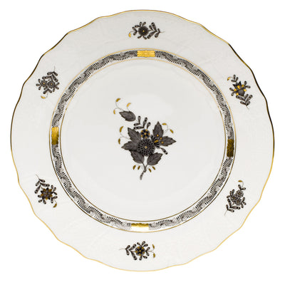 Herend Chinese Bouquet Black Service Plate