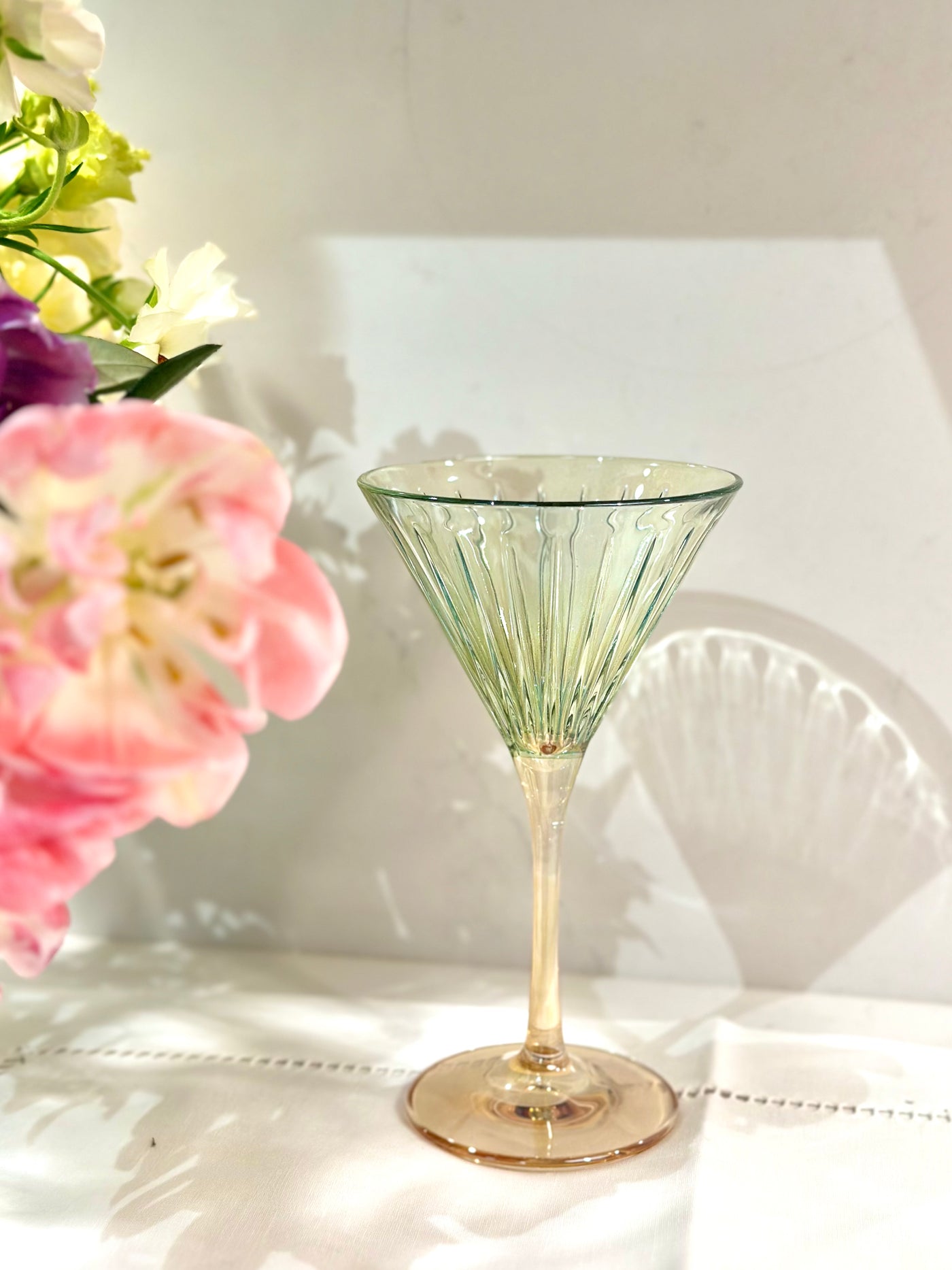 Murano - Domina 23 Martini glass green