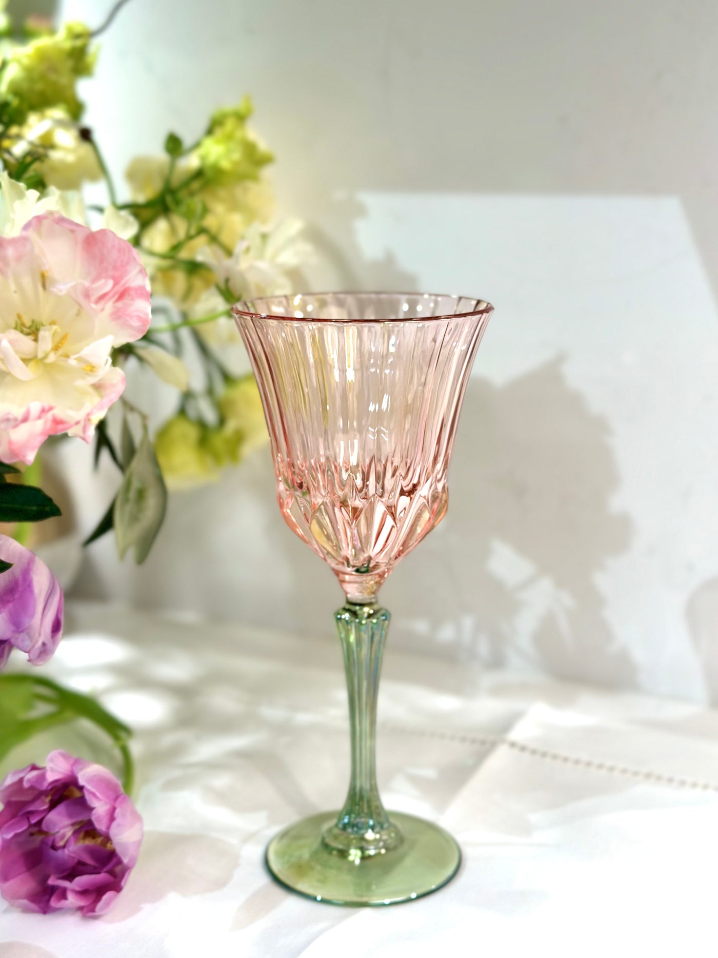 Murano - Ada 04 Wine glass Pink