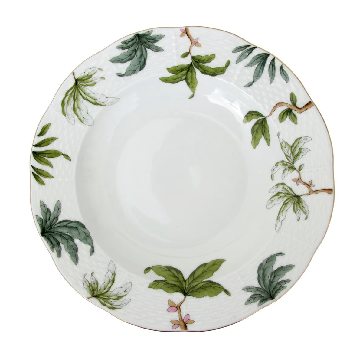 HEREND - Foret  Foliage Soup plate