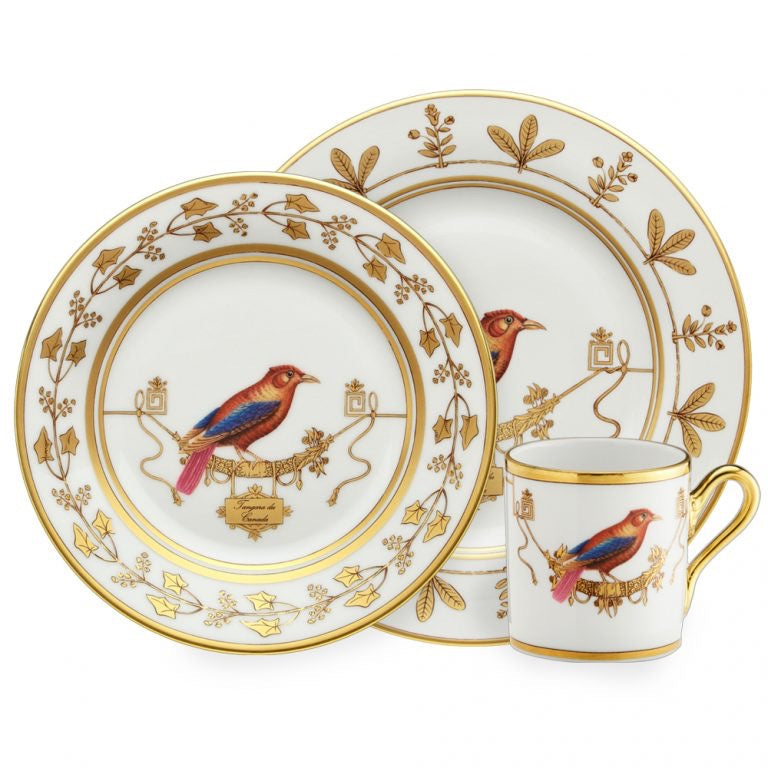 GINORI 1735 VOLIÈRE Collection GEAI Charger plate