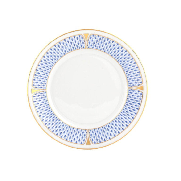 Herend Art Deco Blue Salad Plate