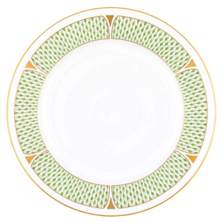 Herend Art Deco Green Service Plate