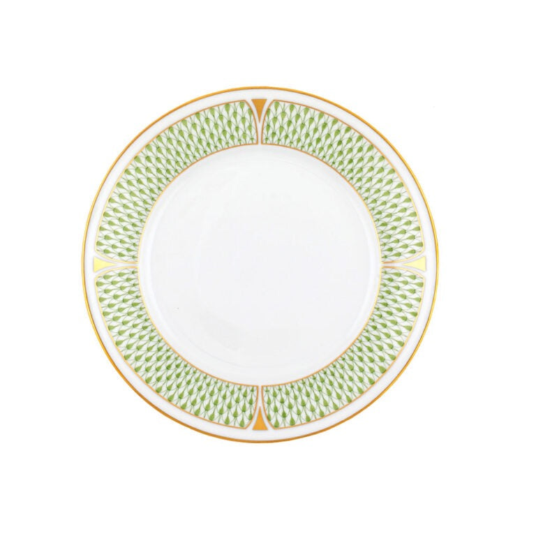 Herend Art Deco Green Salad Plate