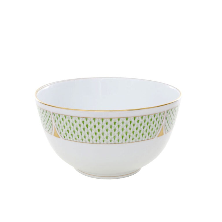 Herend Art Deco Green Round Bowl