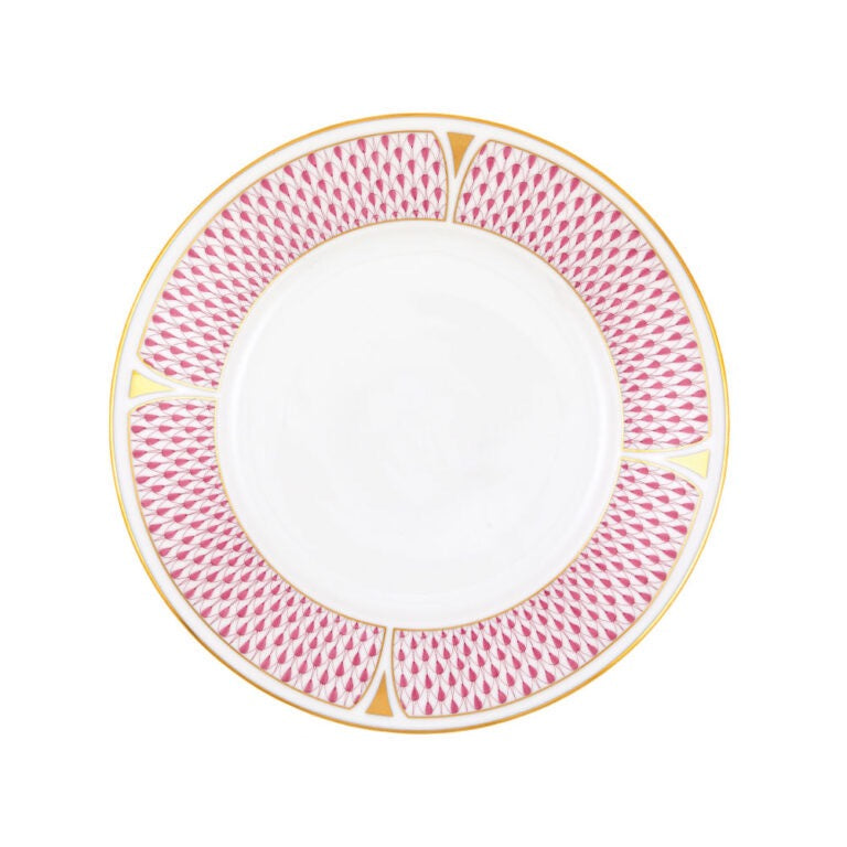 Herend Art Deco Raspberry Dinner Plate