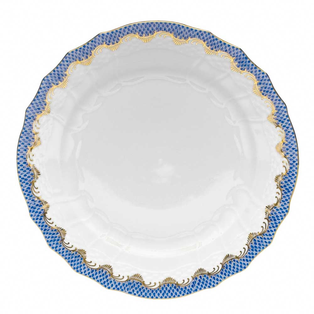 Herend Fish Scale Blue Service Plate