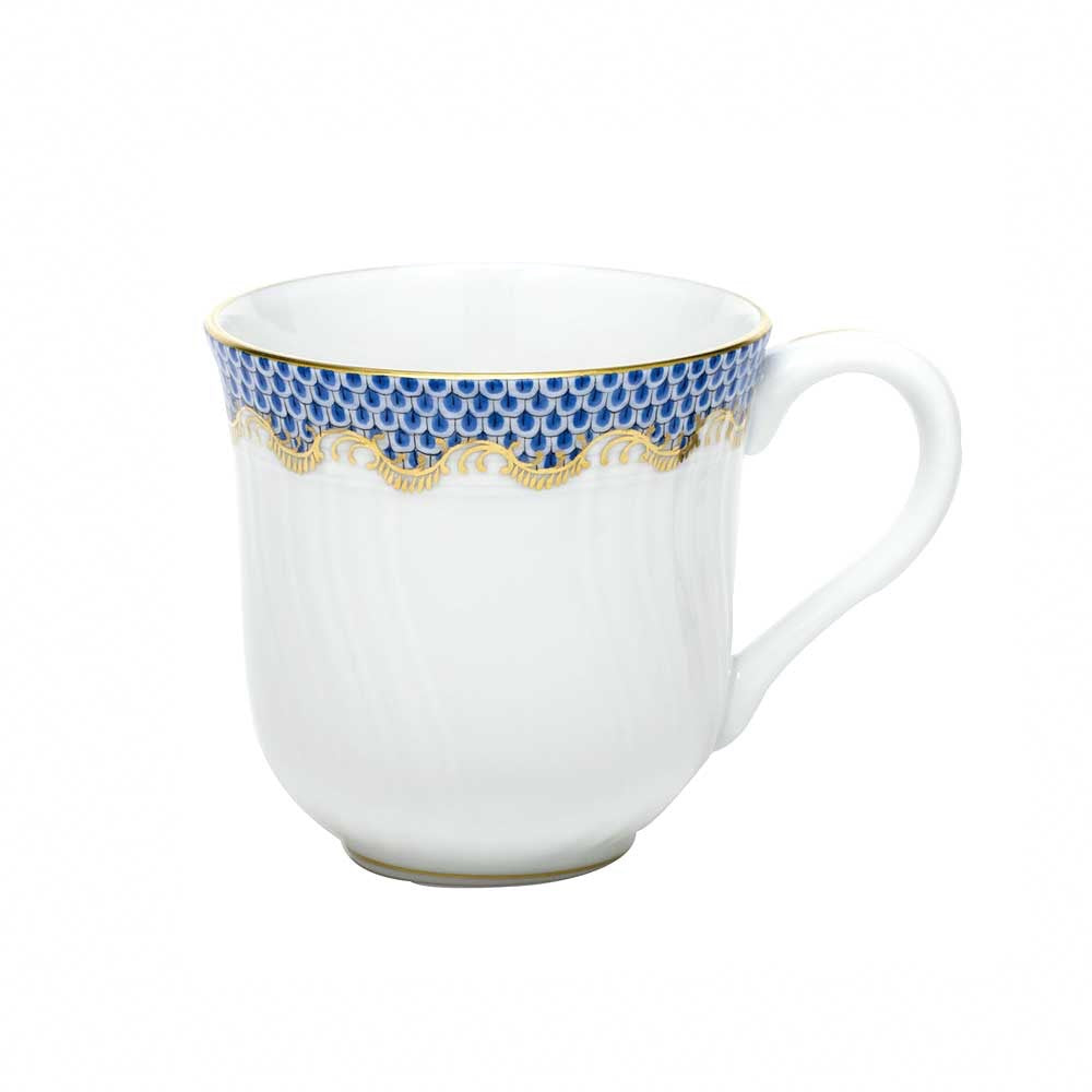 Herend Fish Scale Blue Mug