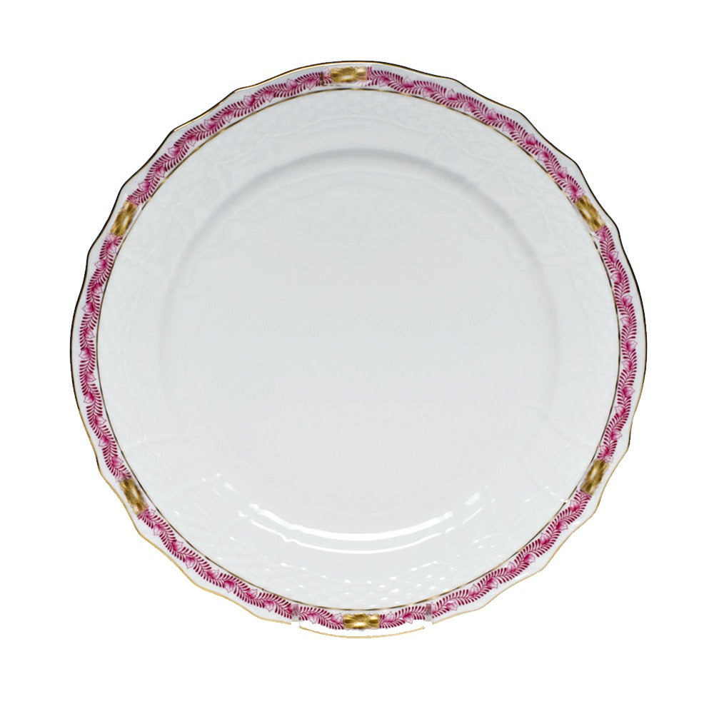 Herend Chinese Bouquet Garland Raspberry Dinner Plate