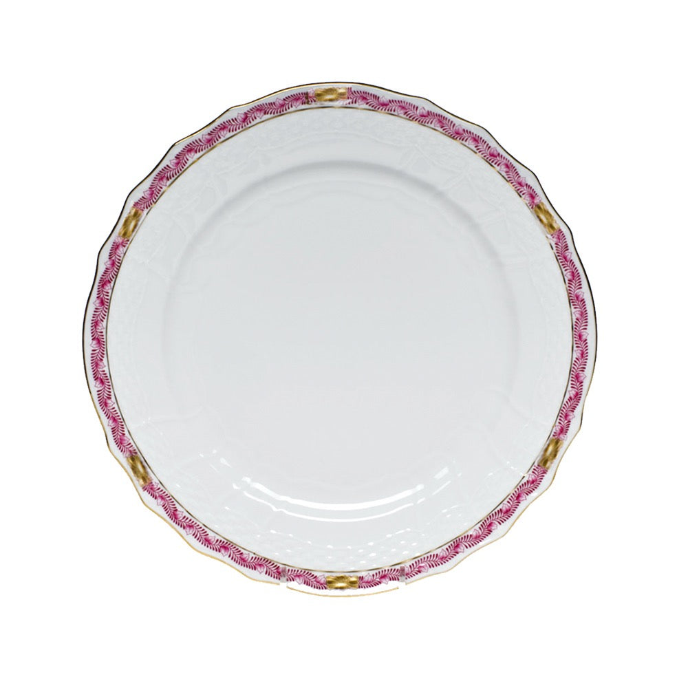 Herend Chinese Bouquet Garland Raspberry Dessert Plate