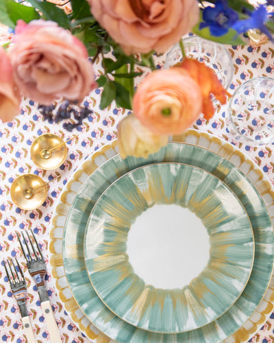 Marie Daage Panache Vert Cactus Dinner Plate