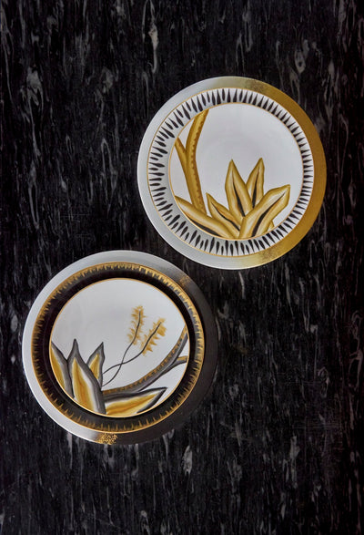 Marie Daage Verdure Gris Perlé Custom Dinnerware