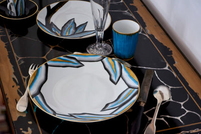 Marie Daage Verdure Gris Perlé Custom Dinnerware
