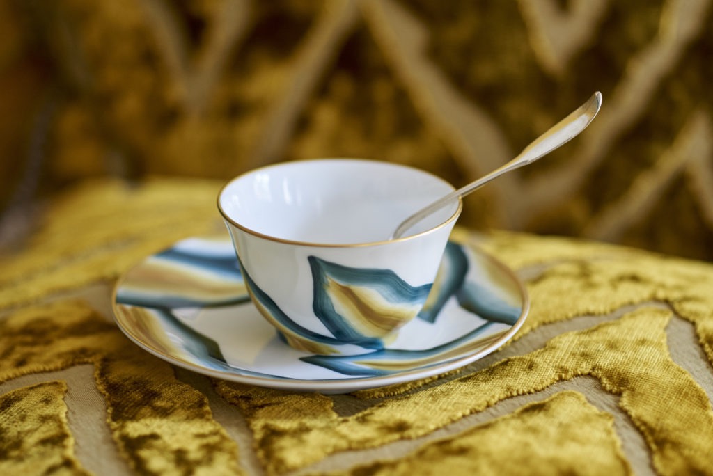 Marie Daage Verdure Gris Perlé Custom Dinnerware