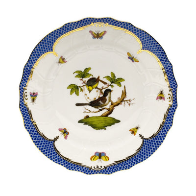 Herend Rothschild Bird Blue Dinner Plate