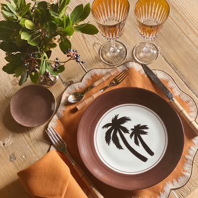 Palm Beach Charger plate Brown