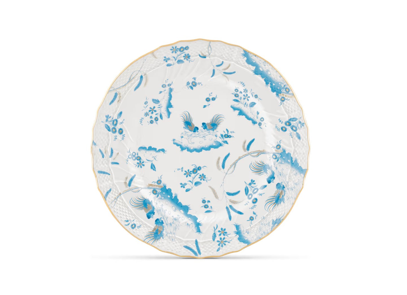 GINORI 1735 ORO DI DOCCIA MAGENTA SOUP PLATE 24cm