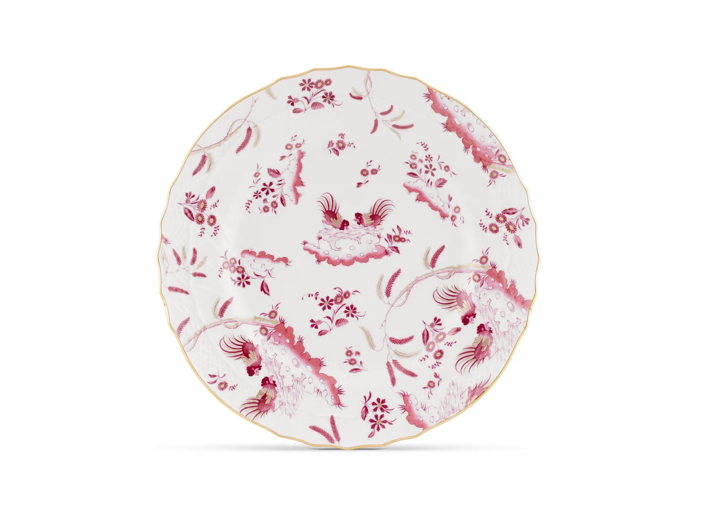 GINORI 1735 ORO DI DOCCIA MAGENTA SOUP PLATE 24cm