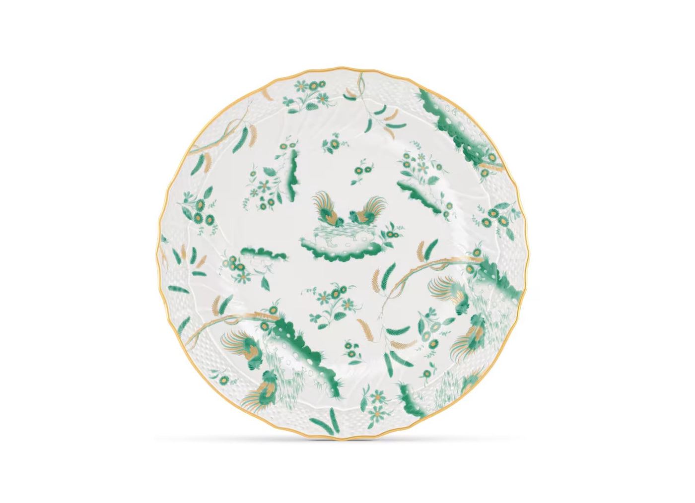 GINORI 1735 ORO DI DOCCIA MAGENTA SOUP PLATE 24cm
