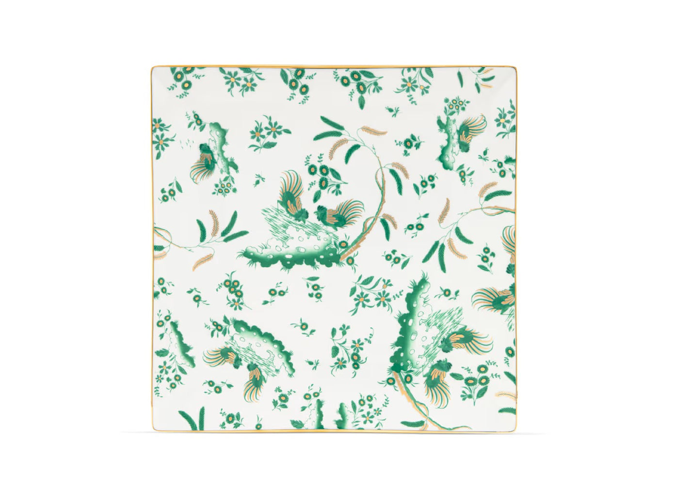 GINORI 1735 ORO DI DOCCIA MAGENTA SQUARE PLATE 26,5cm