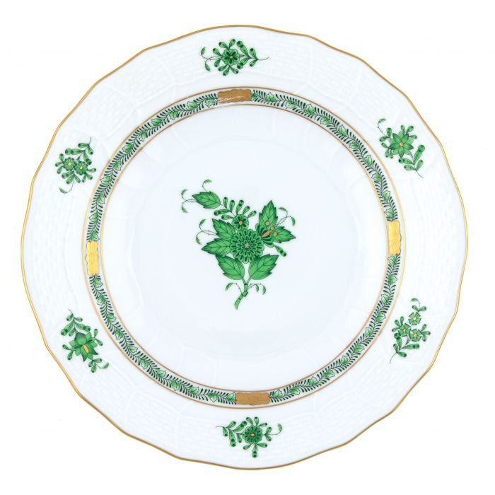 HEREND - Chinese Bouquet Green dessert Plate 21cm