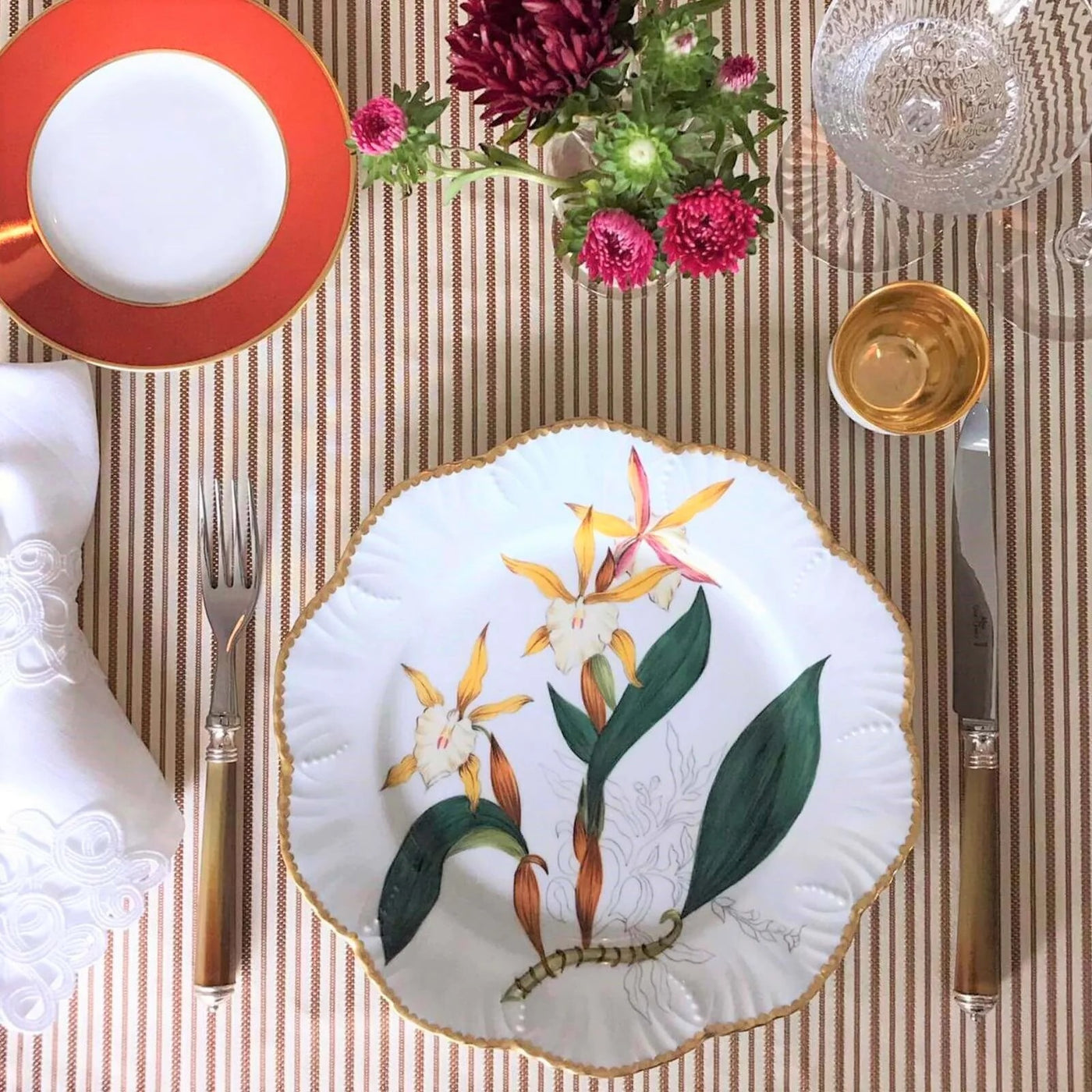 Alberto Pinto - Histoires d'Orchidées Set of 6 dessert plates